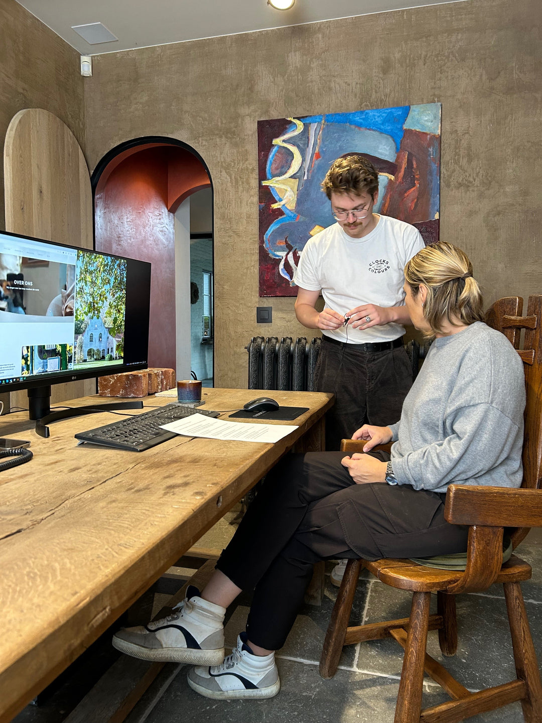 Kunst die werkt: hoe Marieke Vandemoortel het perfecte schilderij vond voor haar kantoor.