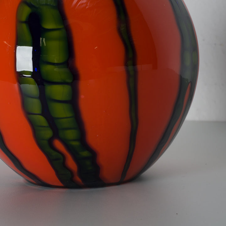 Beautiful Mid-Century Spherical Glass Vase – Kralik Seaweed
