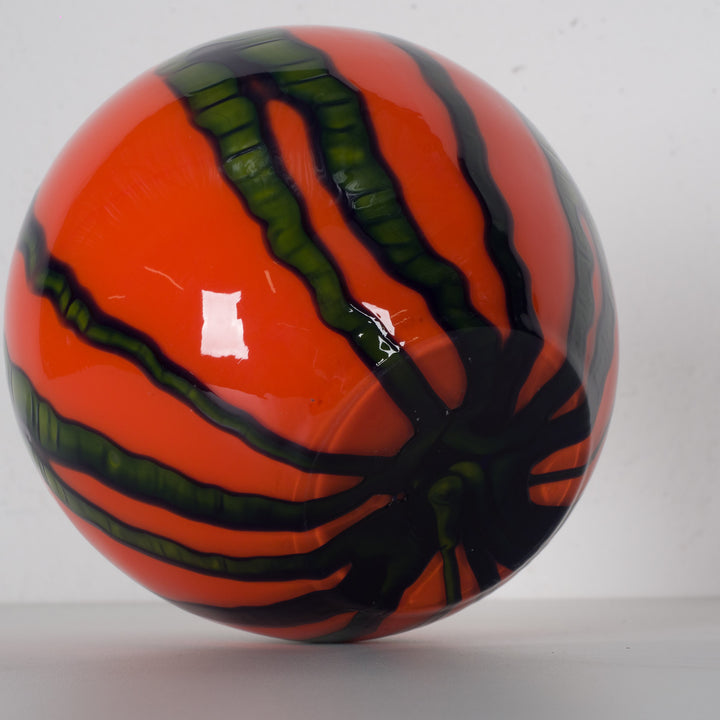 Beautiful Mid-Century Spherical Glass Vase – Kralik Seaweed