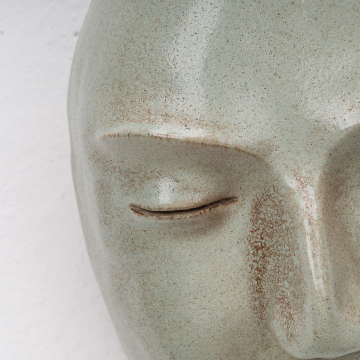 Beautiful glazed clay mask