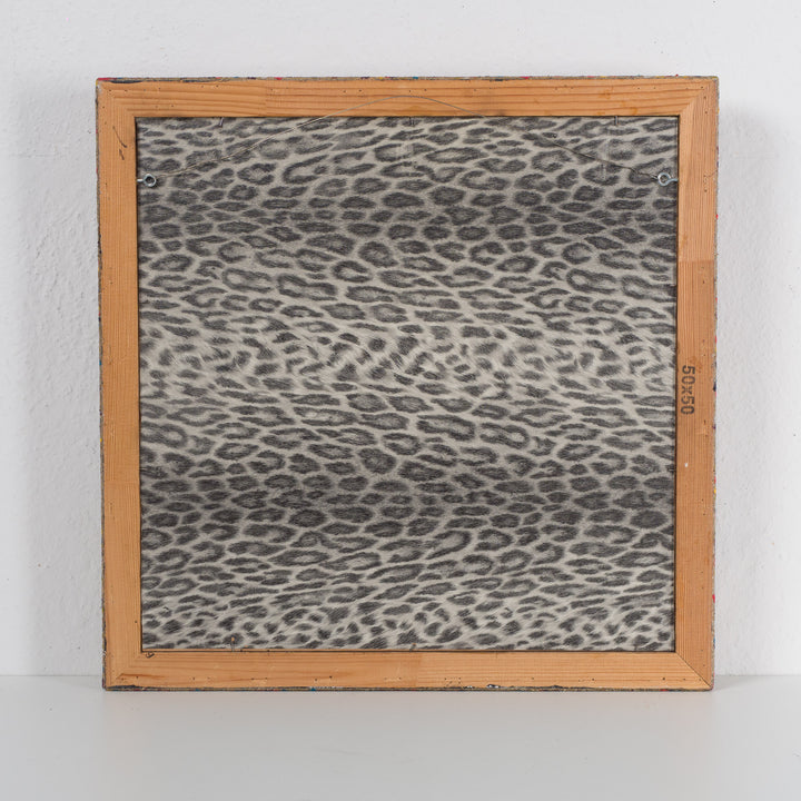 Modern artwork in steel and sand by Virginia Romana – unique and colorful