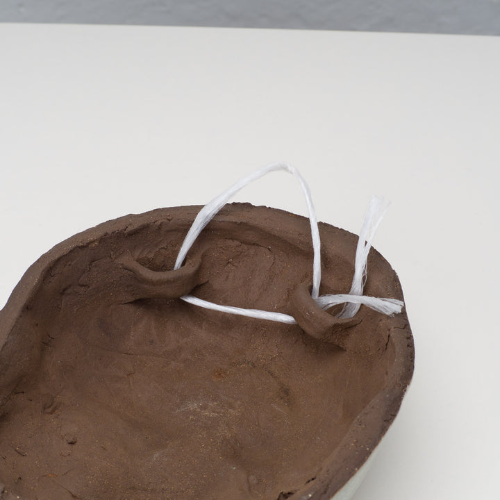 Beautiful glazed clay mask