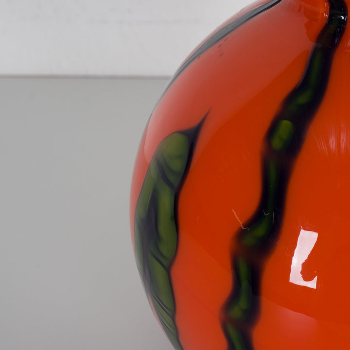 Beautiful Mid-Century Spherical Glass Vase – Kralik Seaweed