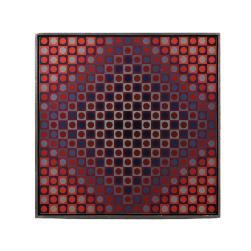 Vintage seriegrafie naar voorbeeld Vasarely - De Tuin Der Kunsten