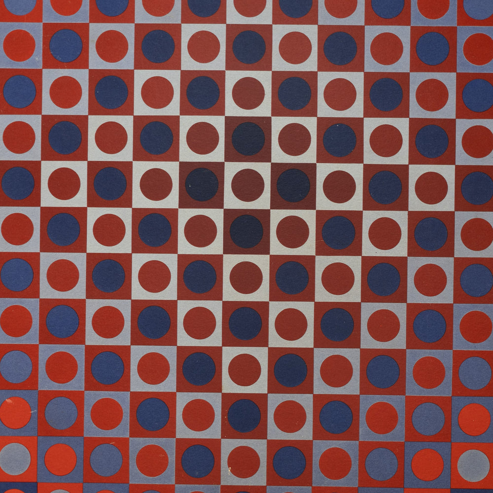 Vintage seriegrafie naar voorbeeld Vasarely - De Tuin Der Kunsten