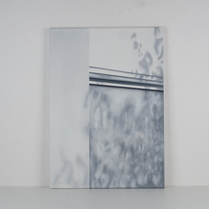 Schilderij “Architectural Silence nr. 12” – Vervagende grenzen tussen binnen en buiten | Monique Coppieters