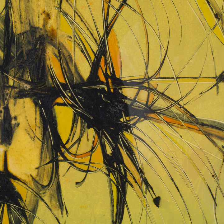 Abstract schilderij in geel – H. De Craene