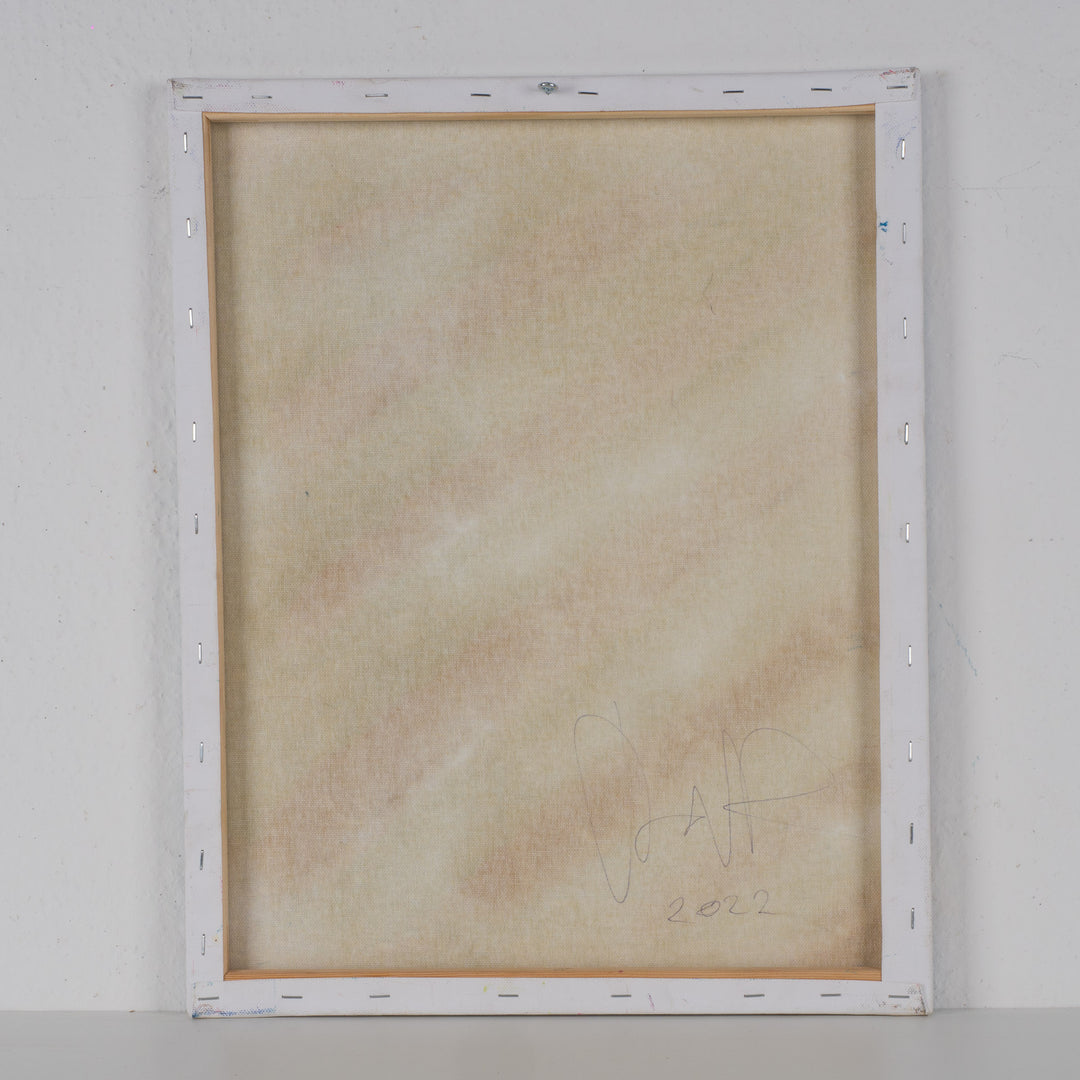 Abstract schilderij 'Gekruiste Stromen' uit 2022 / 40x50cm