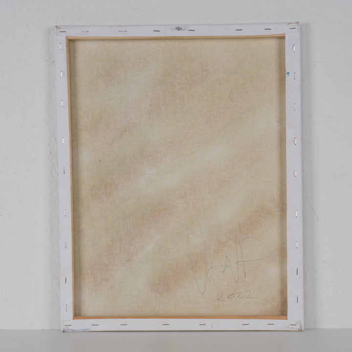 Abstract schilderij 'Gekruiste Stromen' uit 2022 / 40x50cm