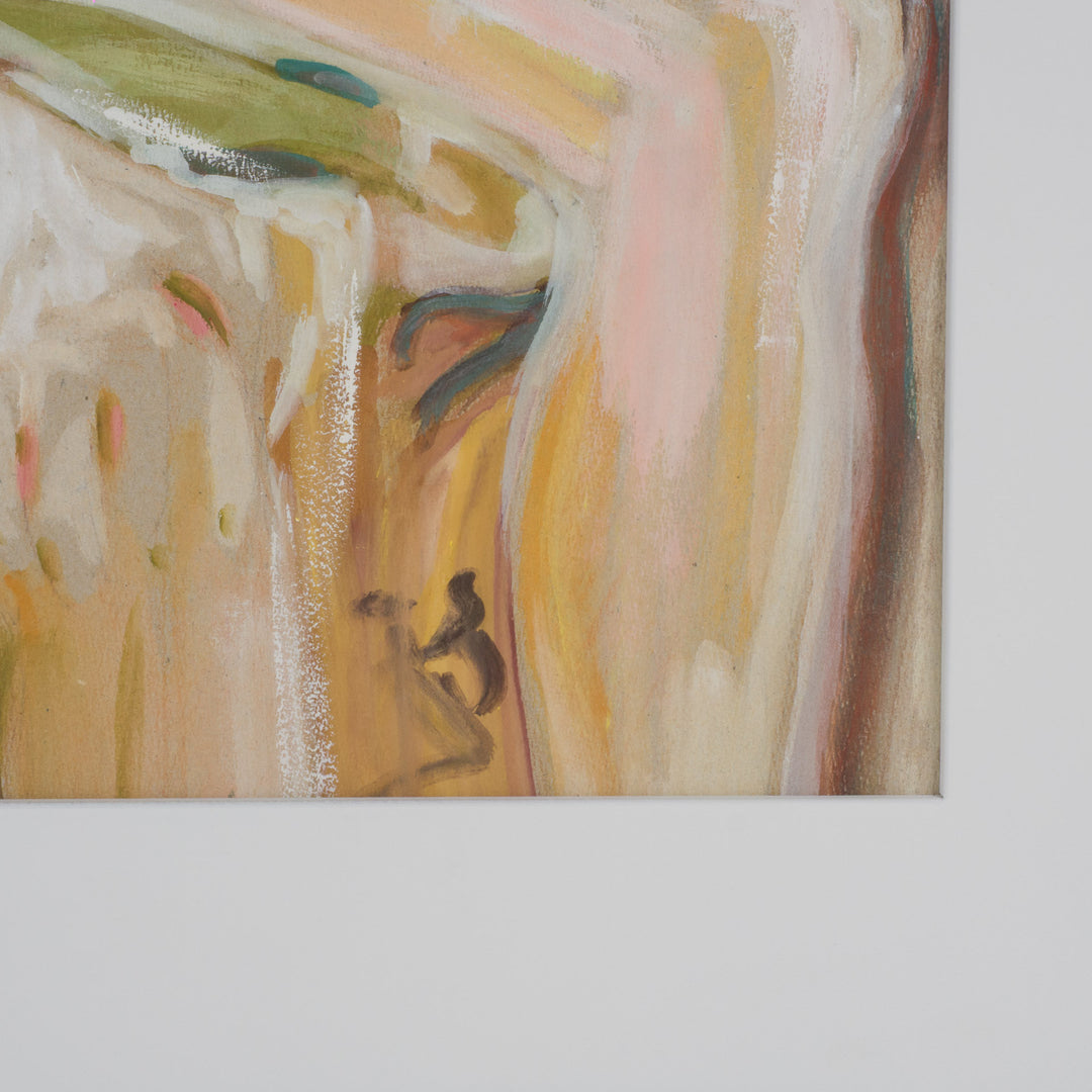 Seated Woman in Pastel Shades – S. Matthijs (1990s)