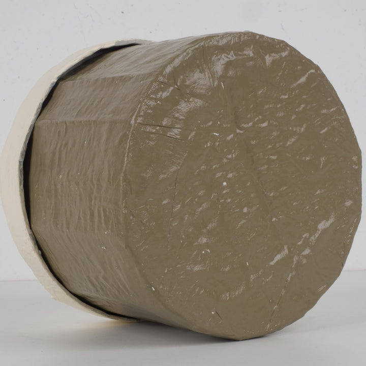 Handgemaakt dekselpotje in papier-maché met hart – Beige & Greige – Sociale creatie