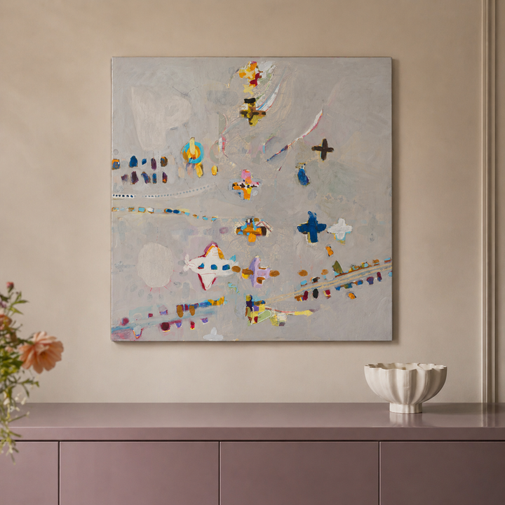 Hedendaags schilderij Virginie Borsani – 80x80 cm