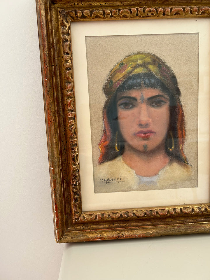 Oriëntaalse Dame – P. Agiostini / 32x40x3,5cm