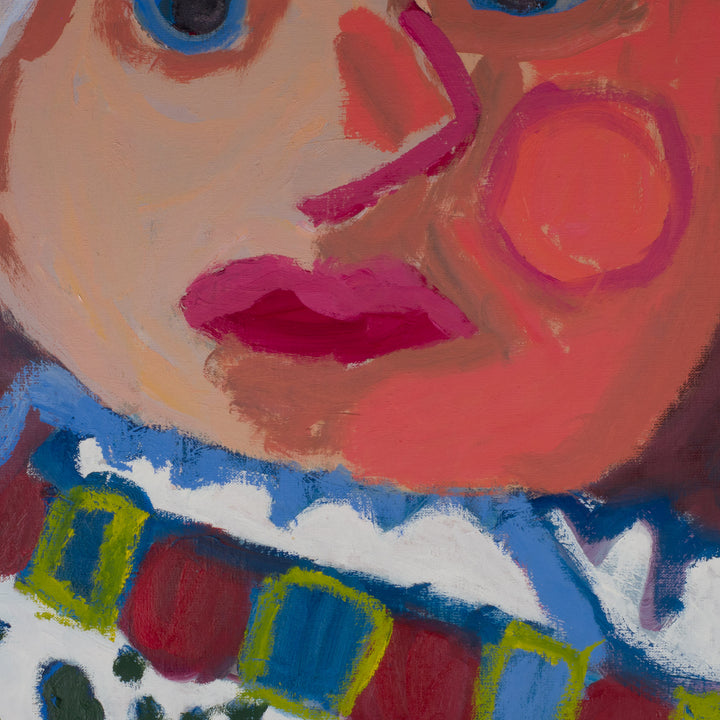 Expressief Portret door Piet Lemahieu – 108 × 138 × 2,5 cm