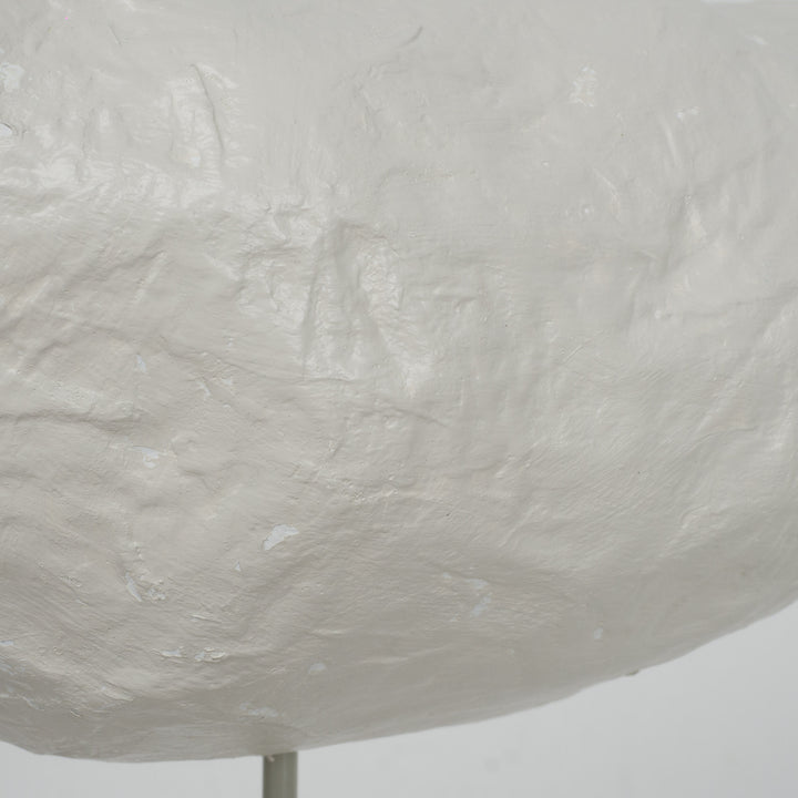 Beautiful bird in papier mache on concrete base (2)