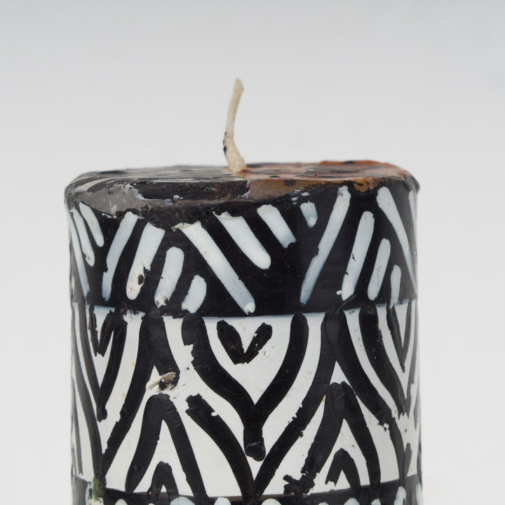 South African Candle with Zebra and Panther Motif – Exotic Atmosphere