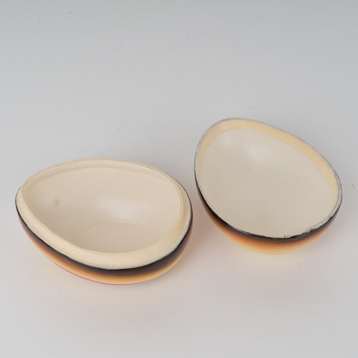 Keramisch dekselpotje BIHL – Tschechoslovakia – 16 x 11 x 10 cm