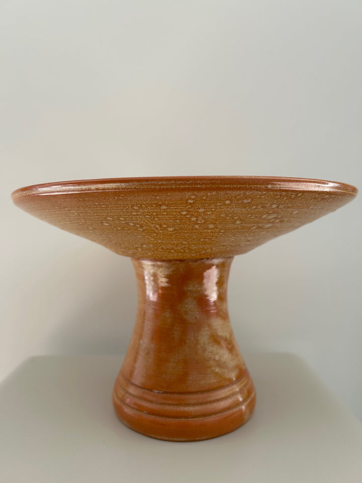 Keramische Tazza “Yves Marian” – Warm Oranje Sculptuur / 23,8 x 23,8 x 15,5 cm