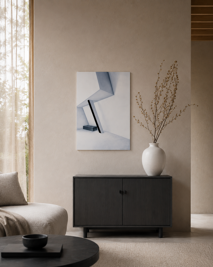 Schilderij “Architectural Silence 6” – Minimalistische architecturale rust | Monique Coppieters