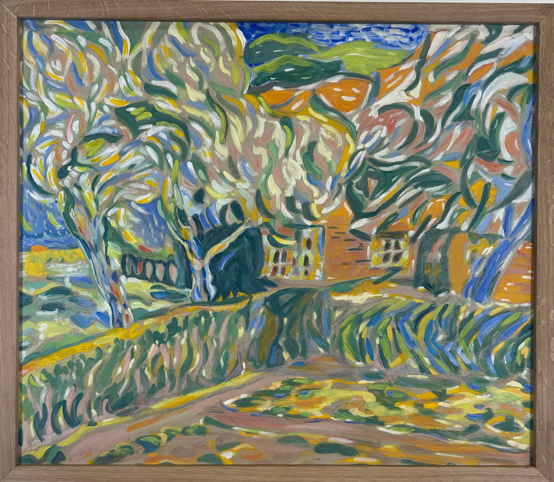 Schilderij 'Landschap in Beweging' door S. Matthijs