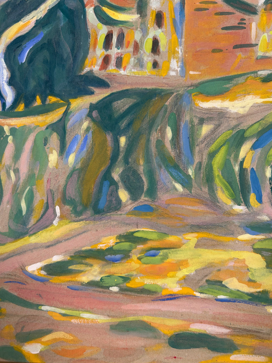 Schilderij 'Landschap in Beweging' door S. Matthijs