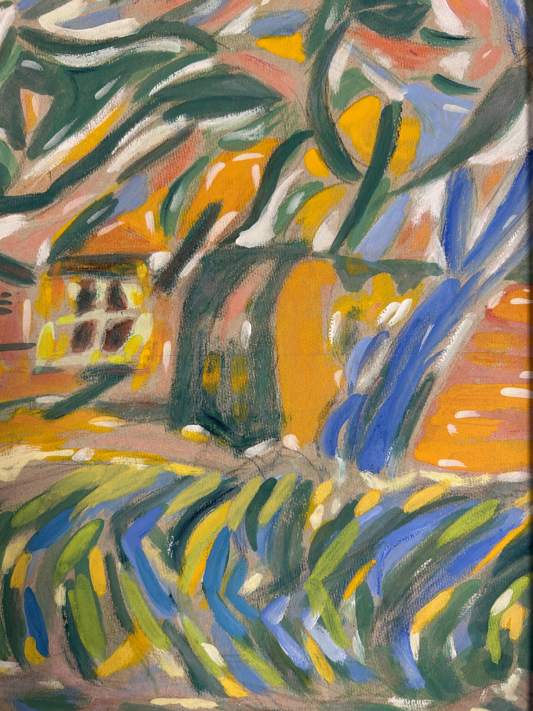 Schilderij 'Landschap in Beweging' door S. Matthijs