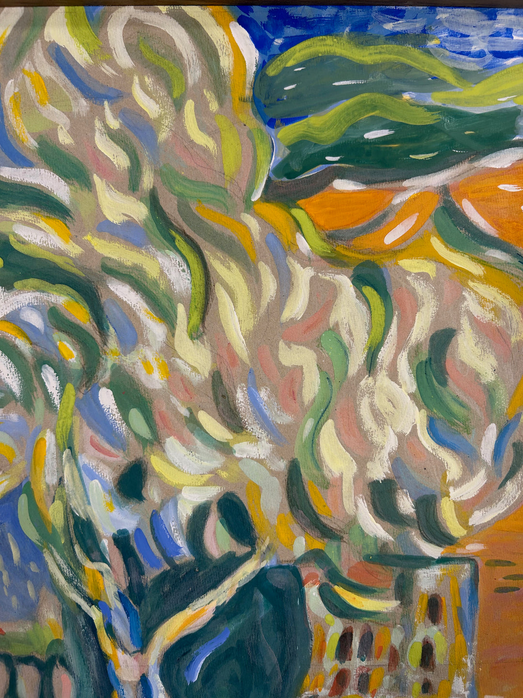 Schilderij 'Landschap in Beweging' door S. Matthijs