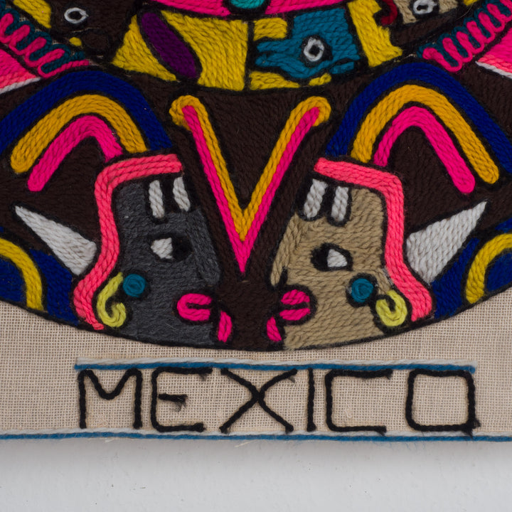 Exclusive woven canvas 'Mexico' - colorful Mexican art for your interior 🌸✨