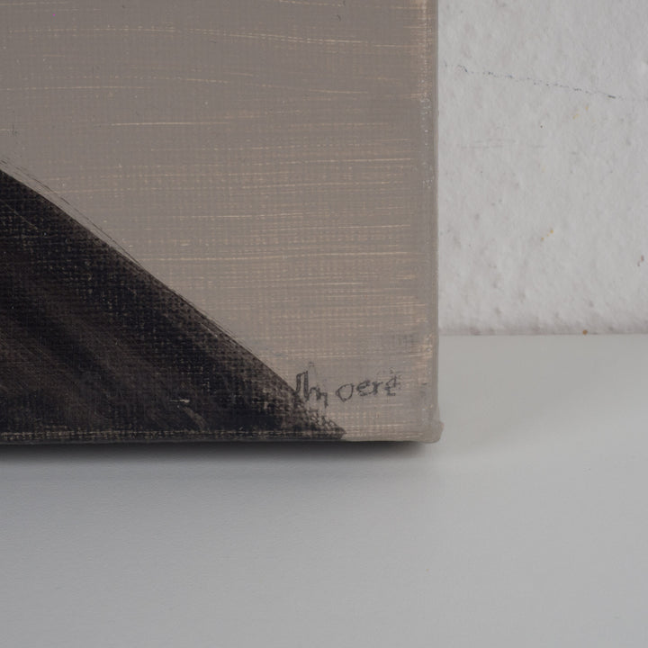 Hedendaags schilderij 'Quand la marée monte' – door Atelier S./ 29 x 29 x 3,5 cm