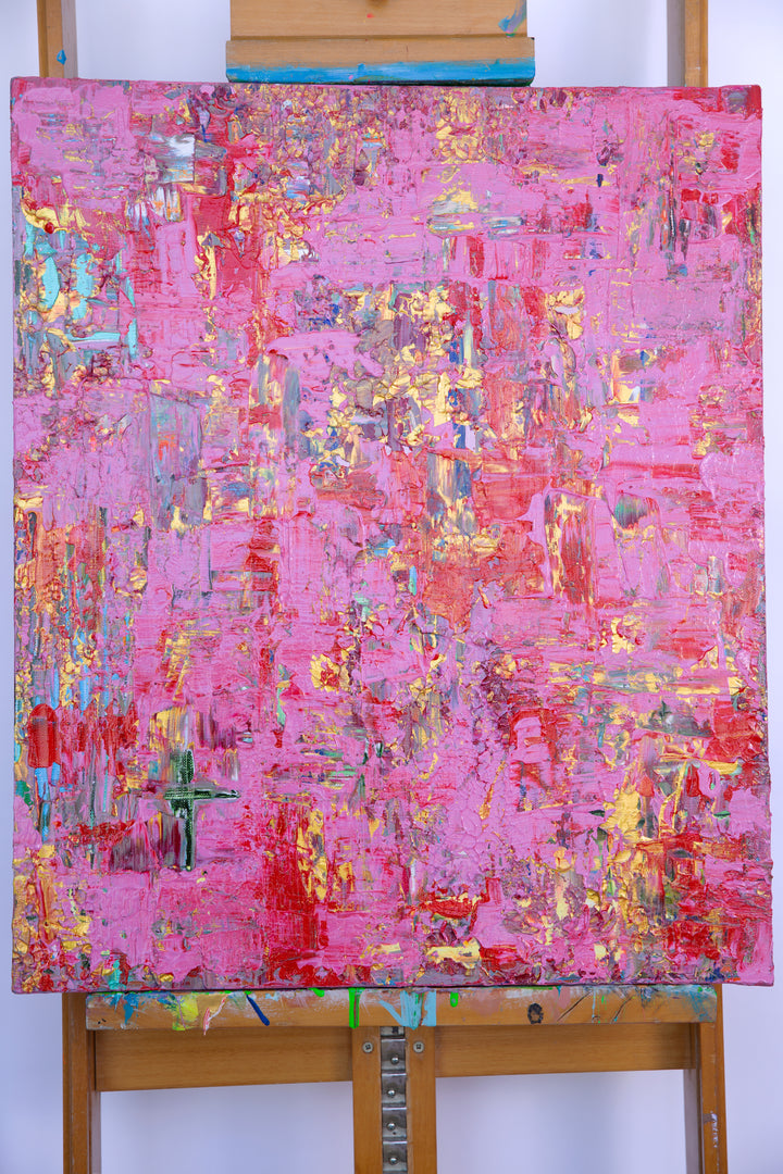 Contemporary painting 'Pritty in pink' by Marc Rubenska