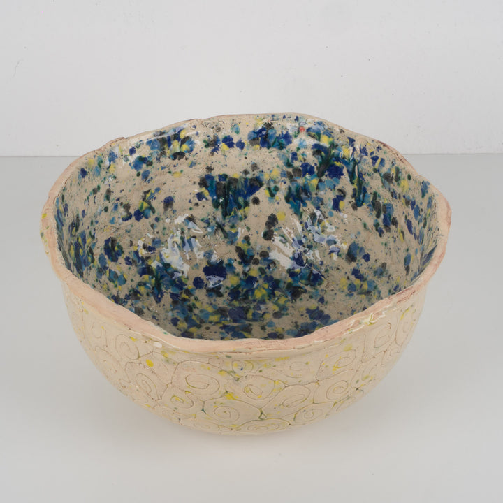 Handgemaakte keramische schaal – Kelly Blontrock /  30 x 30 x 15,5 cm