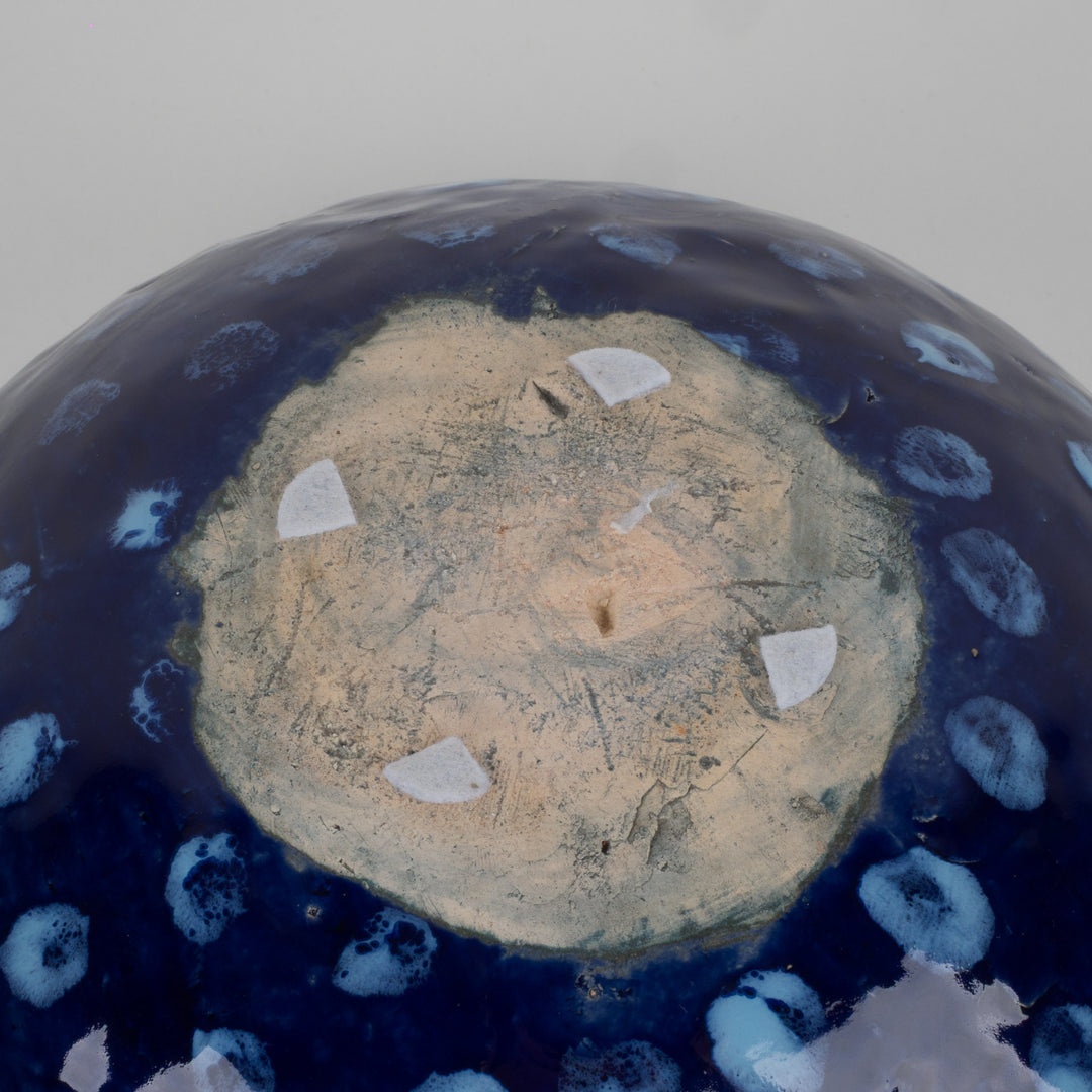 Diepblauwe Handgemaakte Keramische Schaal – Jan Deceuninck | Uniek Atelierstuk