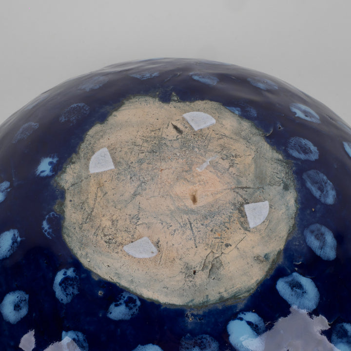 Diepblauwe Handgemaakte Keramische Schaal – Jan Deceuninck | Uniek Atelierstuk