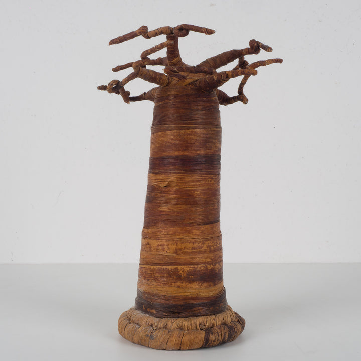 Decoratieve Baobabboom – Sculpturaal natuurobject – 18 x 18 x 27 cm
