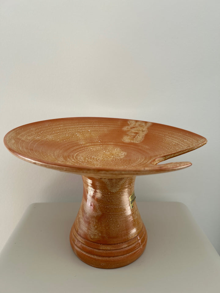 Keramische Tazza “Yves Marian” – Warm Oranje Sculptuur / 23,8 x 23,8 x 15,5 cm