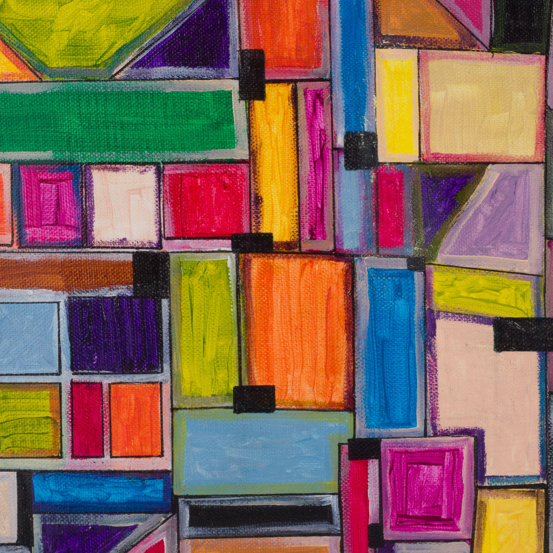 Hedendaags kleurrijk schilderij – JP Terryn | 30 × 40 cm