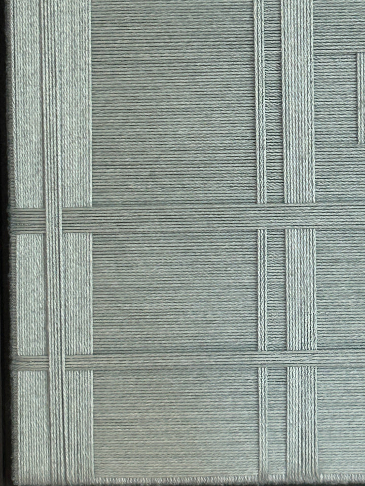 Atelier S – Geometrisch textielreliëf in mintgroen  – 38 x 38 x 4 cm