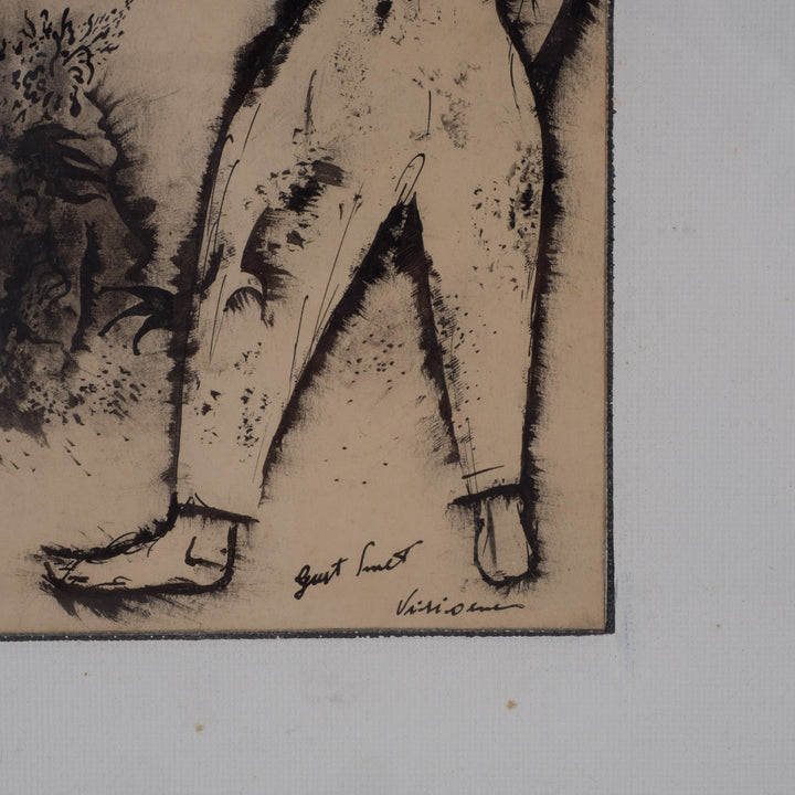 Gust Smet – “Visioenen” – originele tekening, gesigneerd