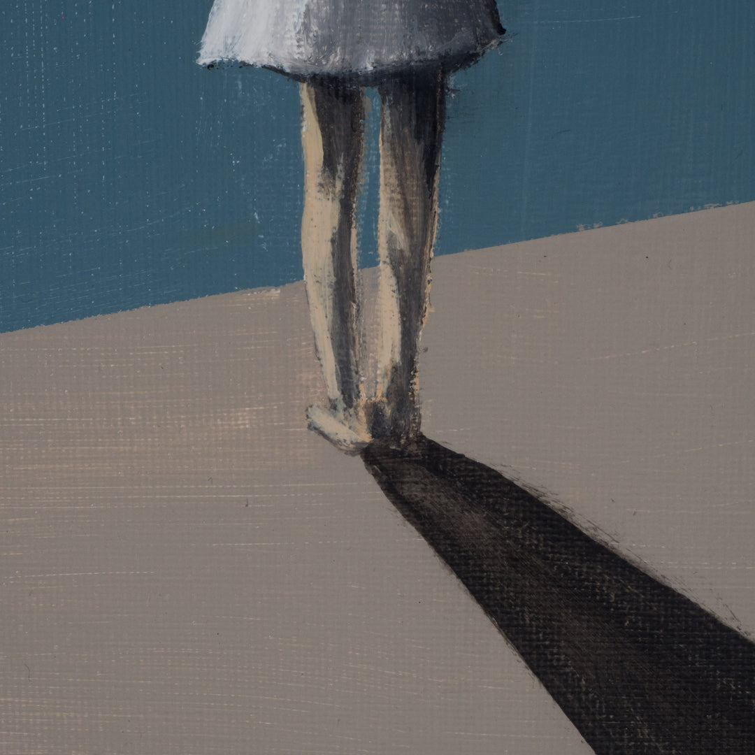 Hedendaags schilderij 'Quand la marée monte' – door Atelier S./ 29 x 29 x 3,5 cm