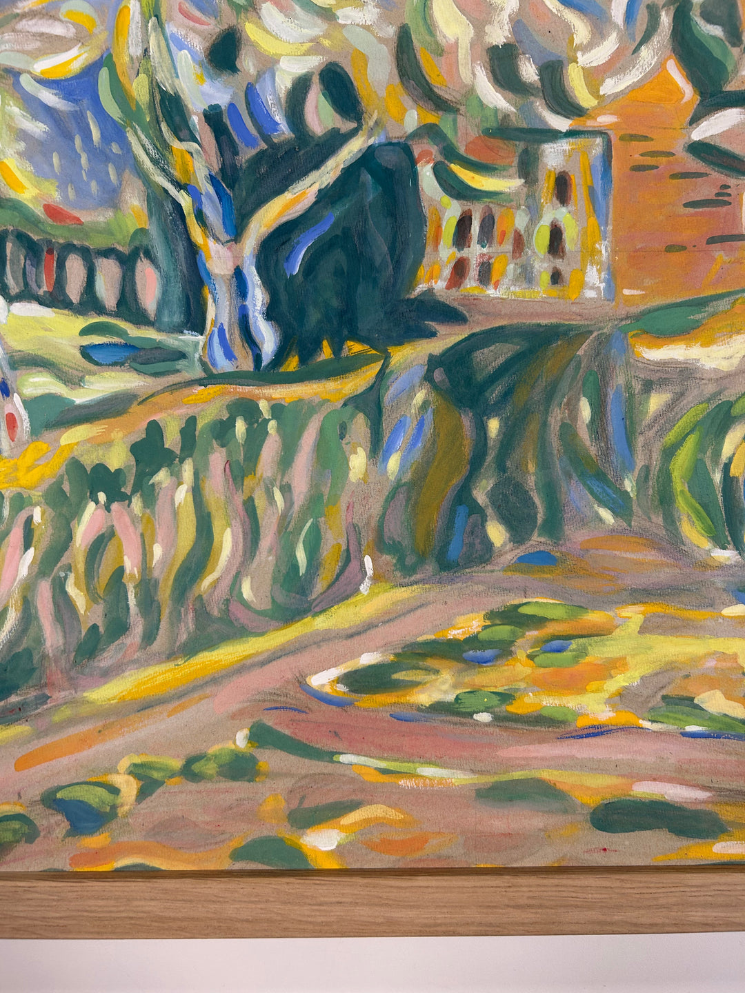 Schilderij 'Landschap in Beweging' door S. Matthijs