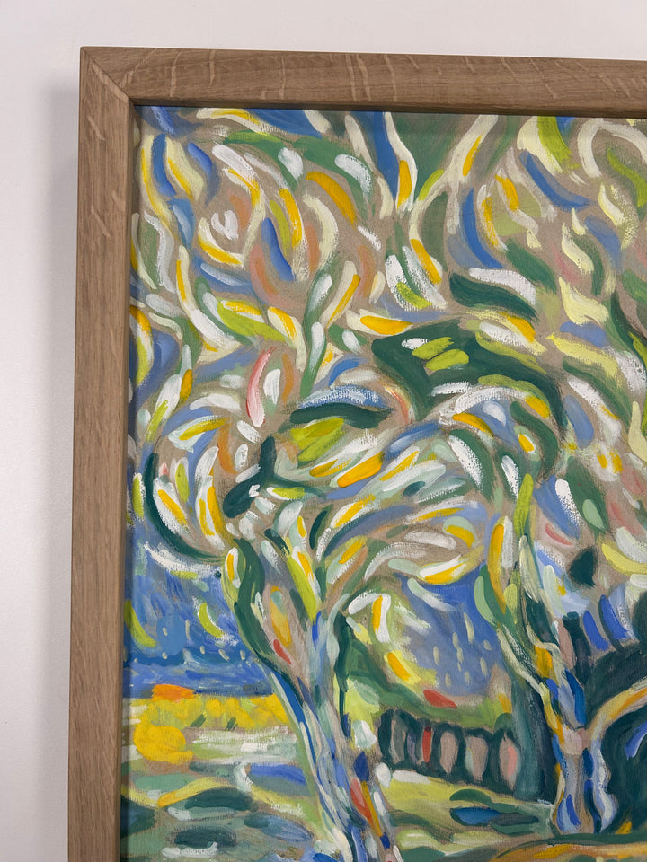 Schilderij 'Landschap in Beweging' door S. Matthijs