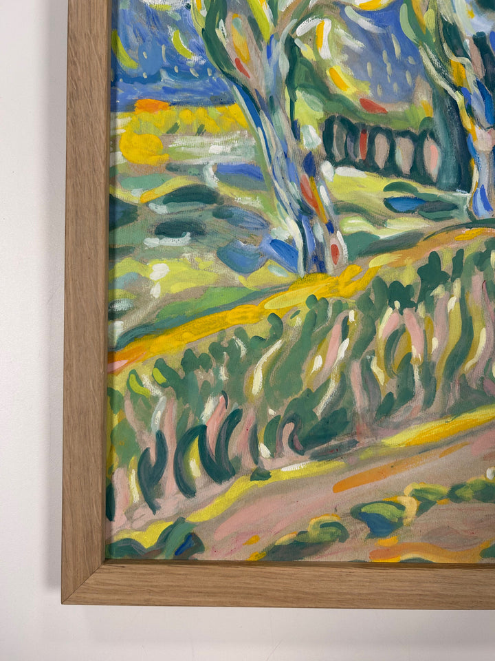 Schilderij 'Landschap in Beweging' door S. Matthijs