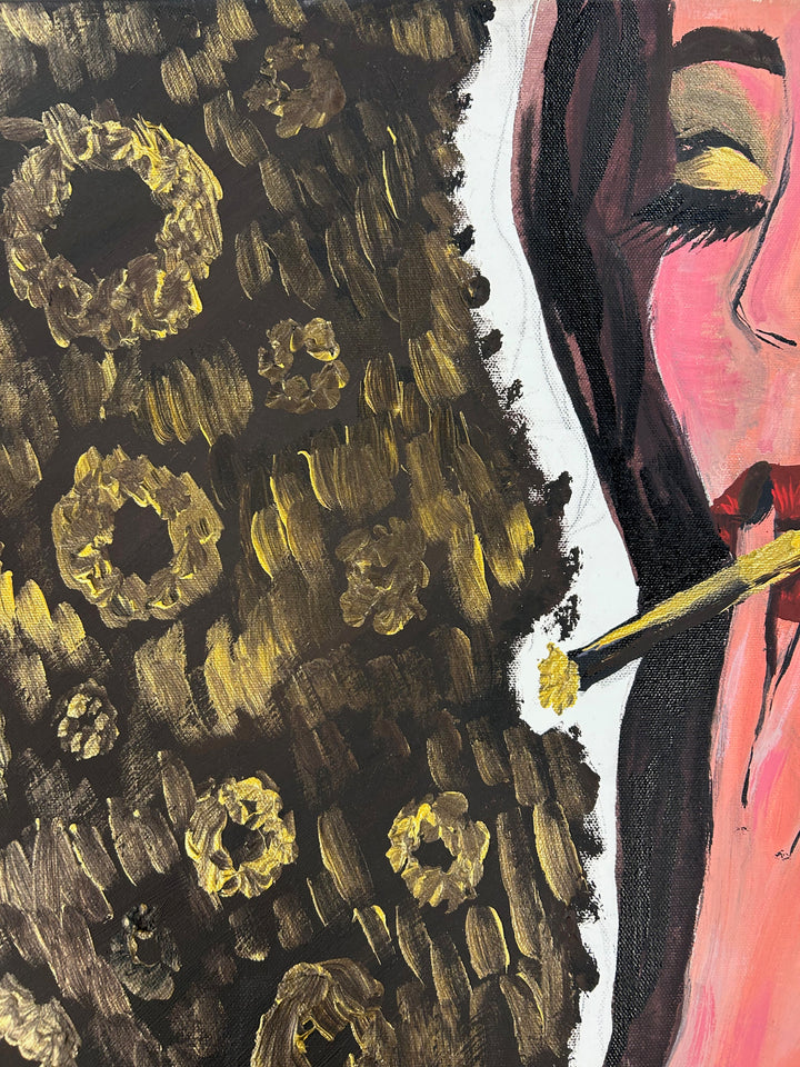 Schilderij 'Gouden Stilte' door A. Peters