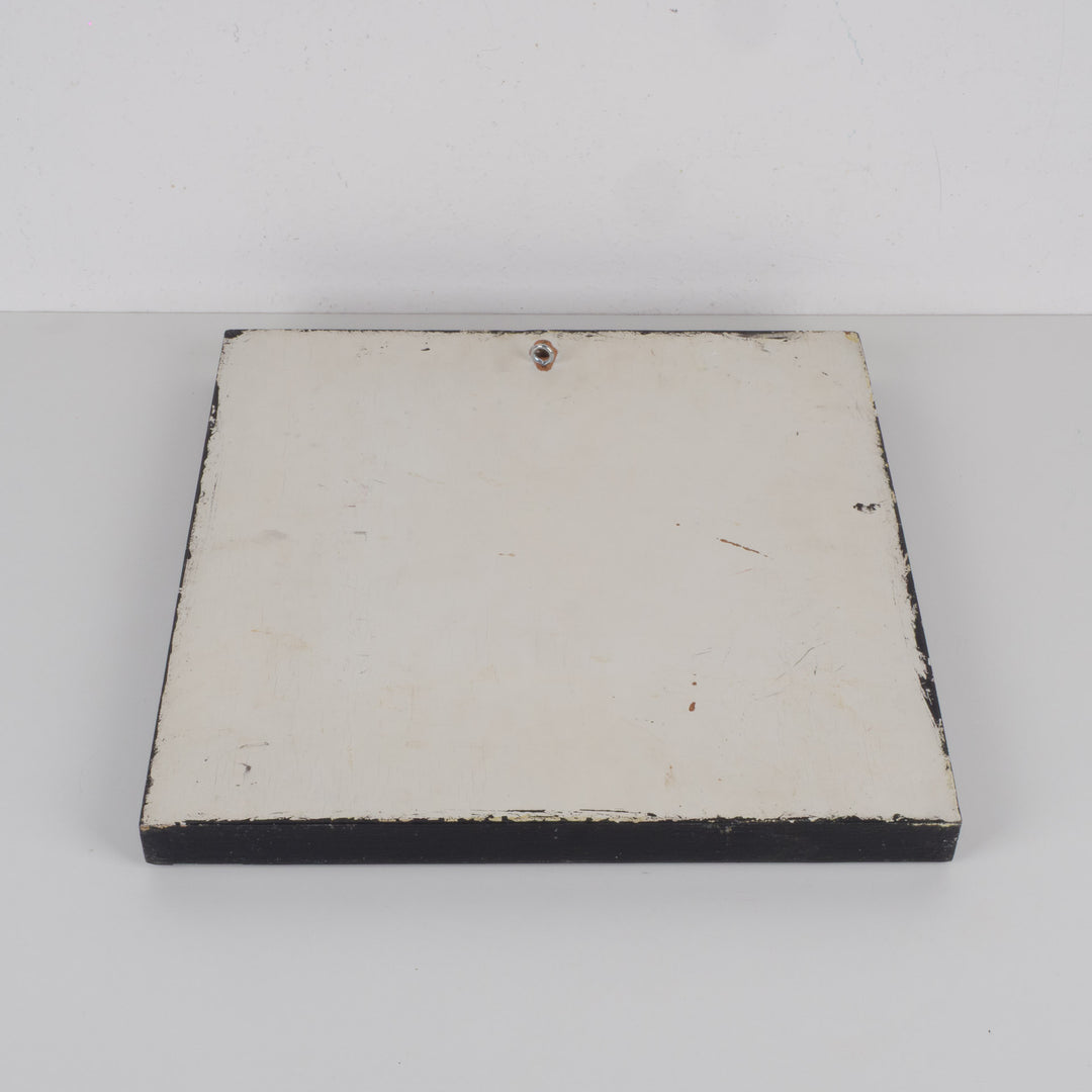 Colorful square Arabic mirror – painted and decorated