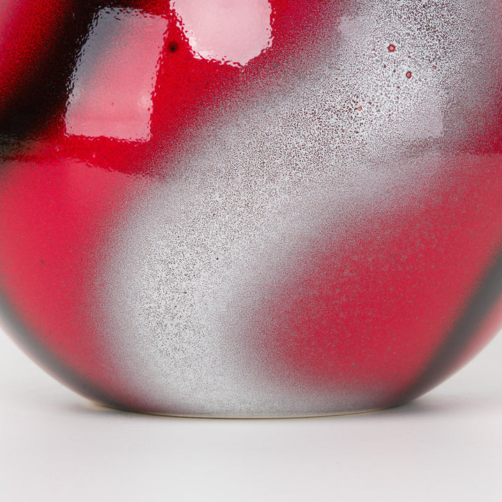 Rode vintage bolvaas – Sélémen France – nr. 9256