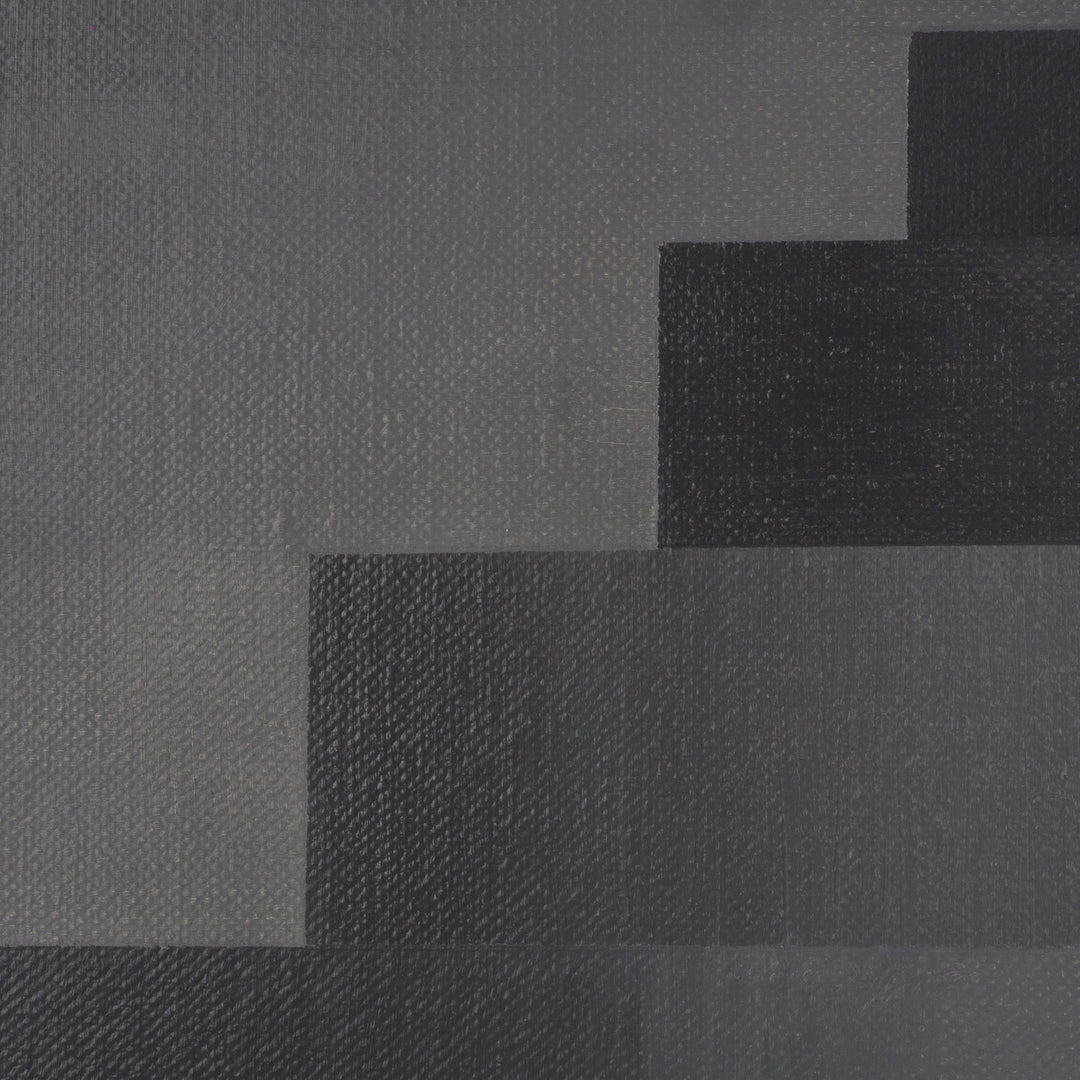 Schilderij 'Opwaartse stilte – 70,5x50,5cm - een verstilde weg naar licht en diepte' door Monique Coppieters