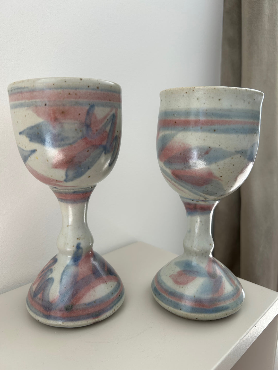 Set van 2 Vintage Beaufort Pottery Bekers Australië – 9x9x19,5cm