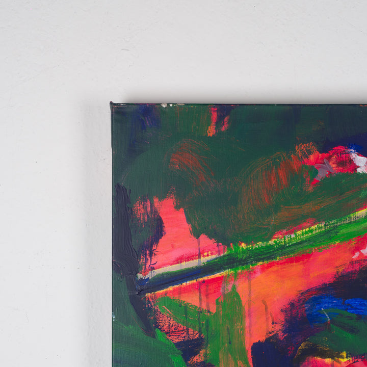 Colorful abstract painting – 100 x 100 cm – Unique and expressive