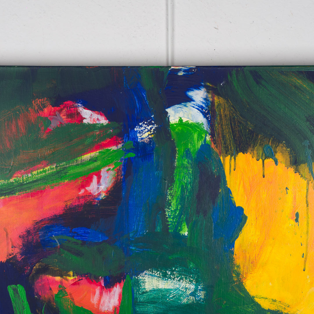 Colorful abstract painting – 100 x 100 cm – Unique and expressive