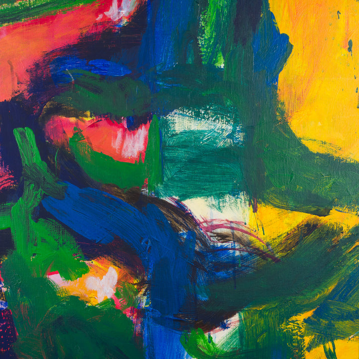 Colorful abstract painting – 100 x 100 cm – Unique and expressive